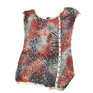 Tricotto Red and Blue Short Sleeve Tee